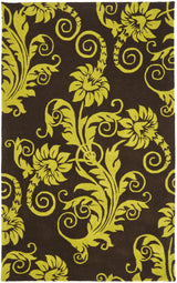 Safavieh Soho 3'-6" x 5'-6" Rug in Brown / Green