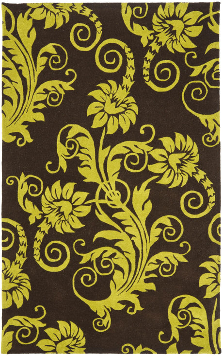 Safavieh Soho 3'-6" x 5'-6" Rug in Brown / Green