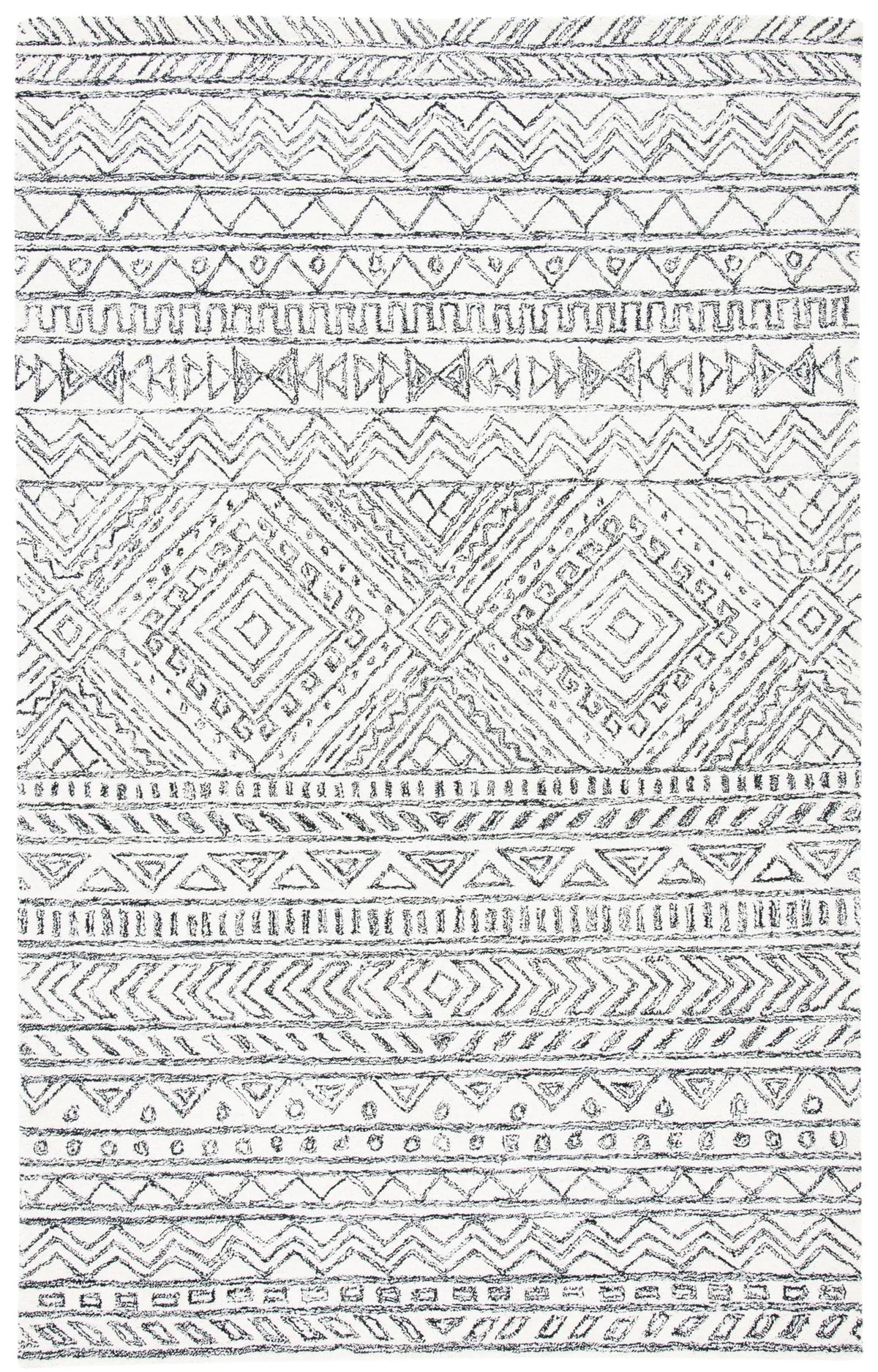 Safavieh Aspen 4'-0" x 6'-0" Rug in Ivory / Black