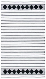 Safavieh Montauk 4'-0" x 6'-0" Rug in Black / Ivory