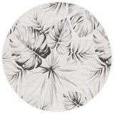Safavieh Courtyard 6'-7" x 6'-7" Rug in Ivory / Black