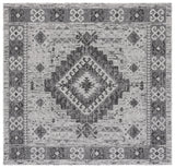 Safavieh Courtyard 6'-7" x 6'-7" Rug in Light Grey / Charcoal