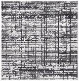 Safavieh Rumi Shag 6'-7" x 6'-7" Rug in Charcoal / Ivory