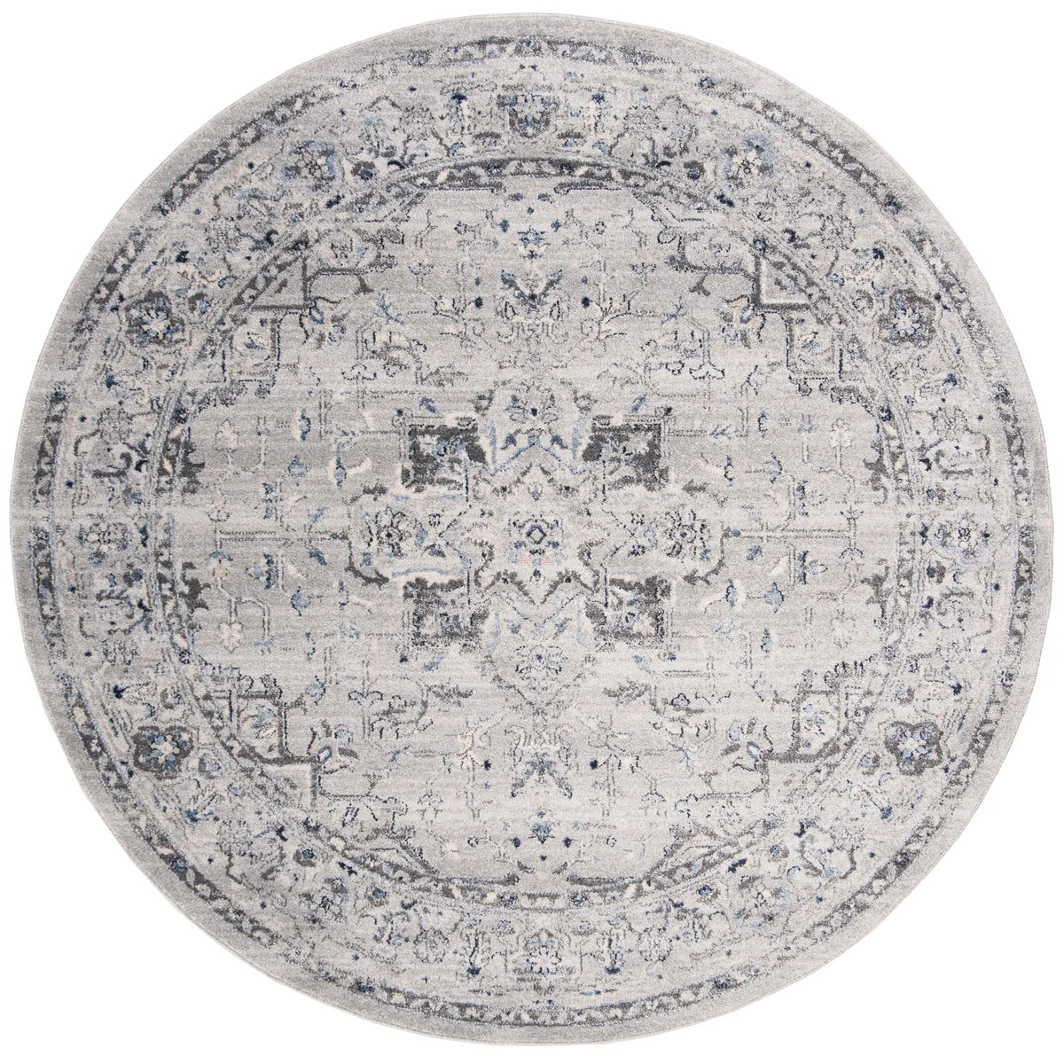 Safavieh Charleston 5'-0" x 5'-0" Rug in Grey / Dark Grey