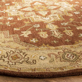 Safavieh Heritage 6'-0" x 6'-0" Rug in Rust / Gold