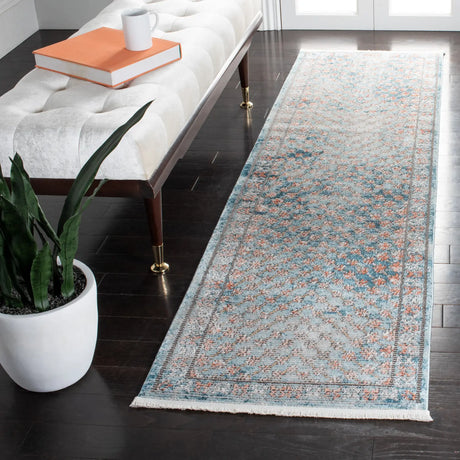 Safavieh Shivan 2'-2" x 8'-0" Rug in Blue / Rose