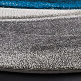 Safavieh Hollywood 5'-3" x 5'-3" Rug in Grey / Turquoise
