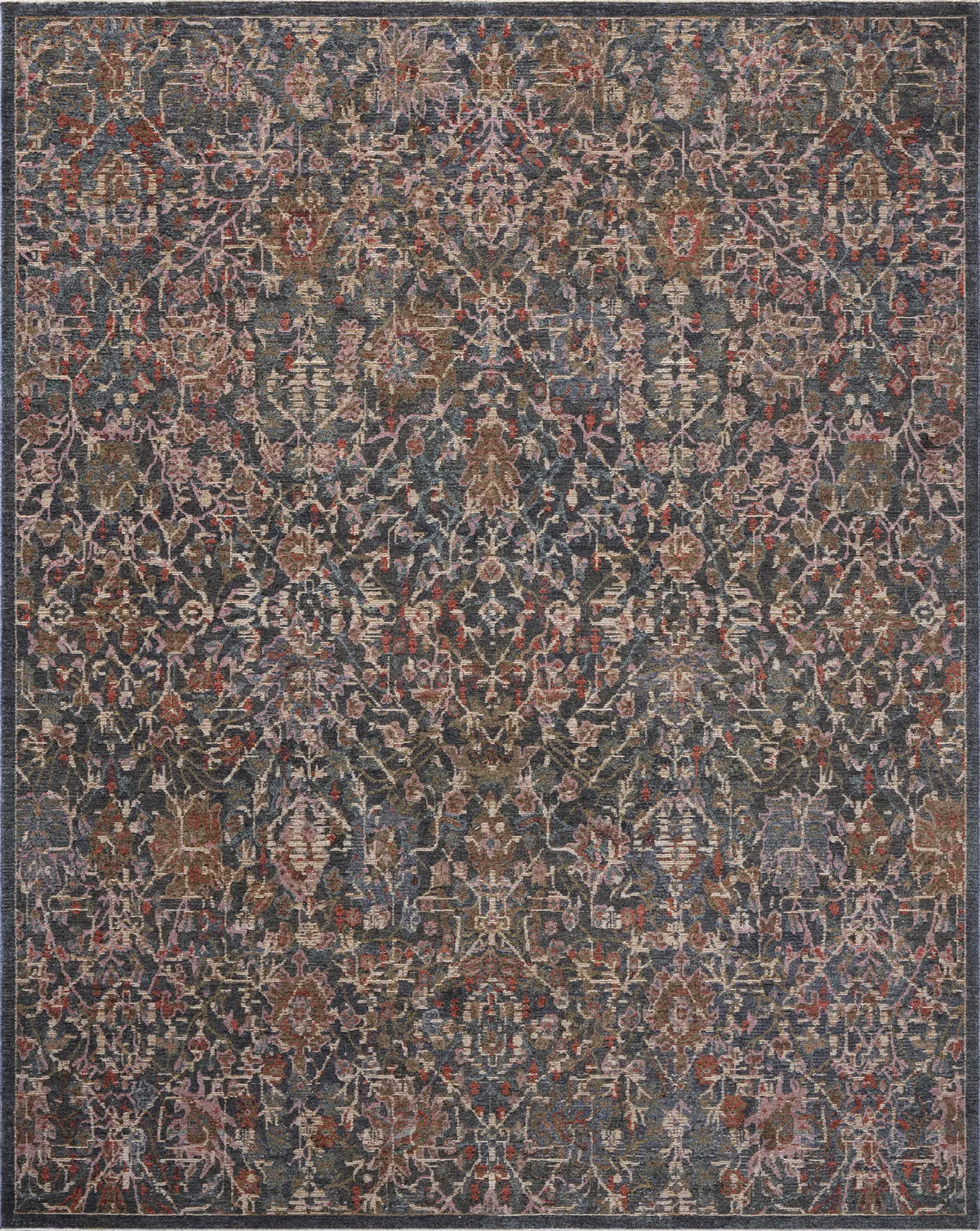 Loloi Winchester WNC-06 Traditional Power Loomed Denim, Sunset Rug - main flat