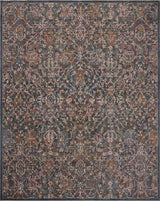 Loloi Winchester WNC-06 Traditional Power Loomed Denim, Sunset Rug - main flat