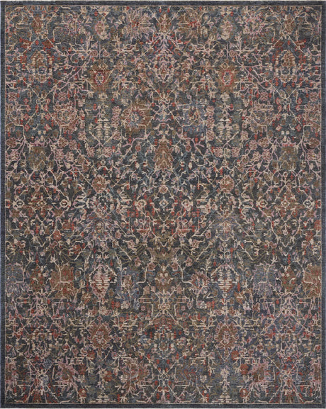 Loloi Winchester WNC-06 Traditional Power Loomed Denim, Sunset Rug - main flat