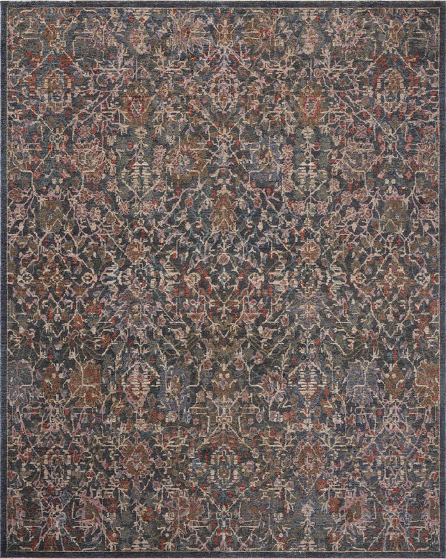 Loloi Winchester WNC-06 Traditional Power Loomed Denim, Sunset Rug - main flat