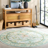Safavieh Martha Stewart Washable 6'-0" x 6'-0" Rug in Beige / Green