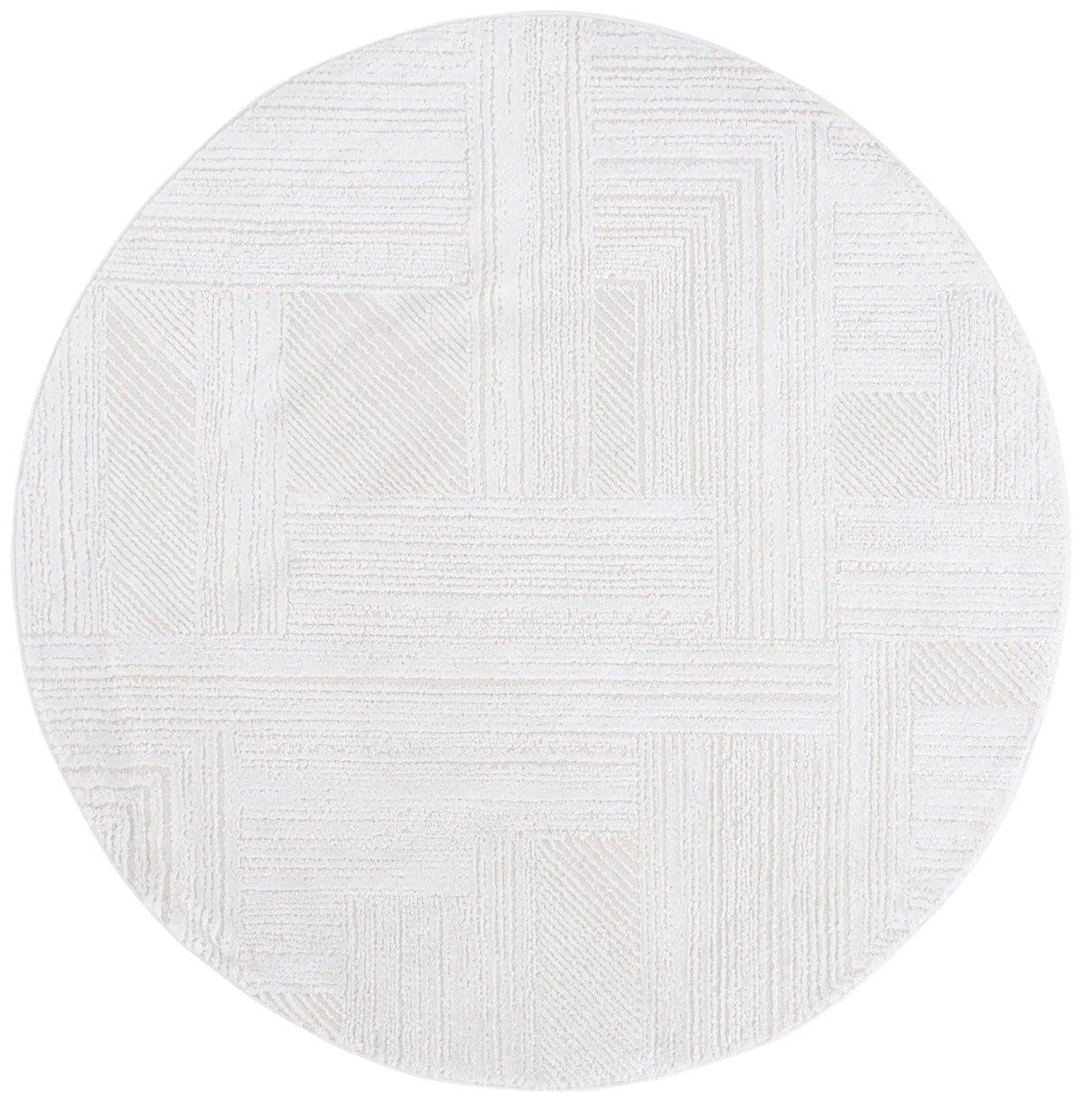 Safavieh Kingston 6'-7" x 6'-7" Rug in Ivory / Light Grey