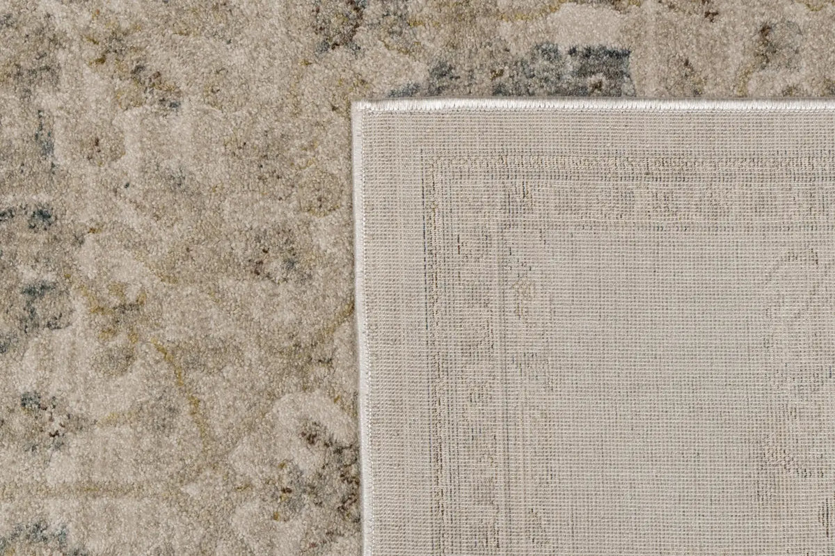 Dynamic Rugs Bloomfield 19606 Power Loomed Traditional Beige/Grey/Cream Rug - Corner