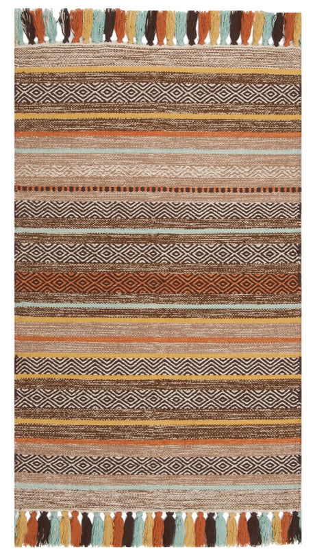 Safavieh Montauk 2'-6" x 4'-0" Rug in Brown / Multi