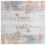 Safavieh Phoenix 500 6'-7" x 6'-7" Rug in Aqua / Gold Rose