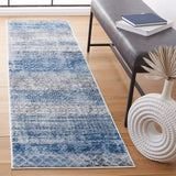 Safavieh Amelia 700 2'-2" x 8'-0" Rug in Navy / Grey