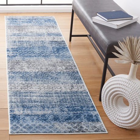 Safavieh Amelia 700 2'-2" x 8'-0" Rug in Navy / Grey