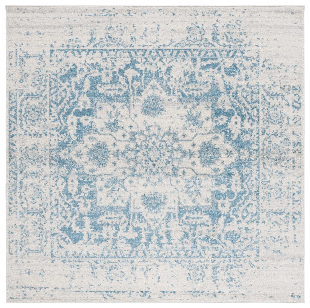 Safavieh Madison 6'-7" x 6'-7" Rug in Teal / Ivory