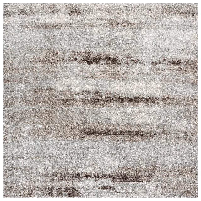 Safavieh Wave 6'-7" x 6'-7" Rug in Ivory / Grey