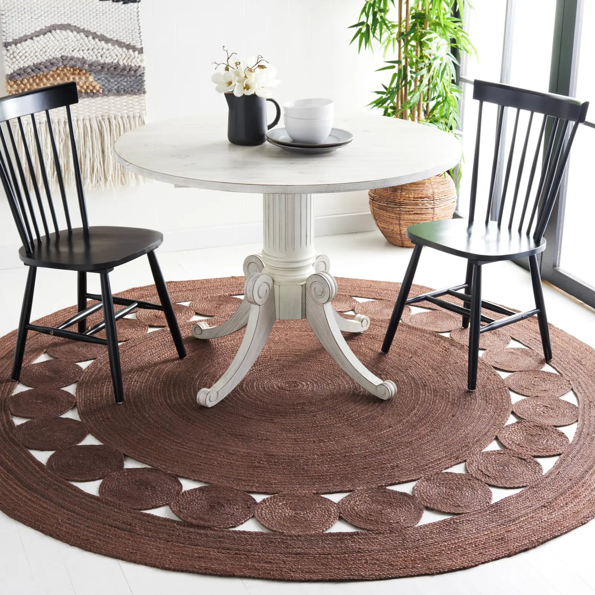 Safavieh Natural Fiber 7'-0" x 7'-0" Rug in Brown