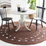 Safavieh Natural Fiber 7'-0" x 7'-0" Rug in Brown