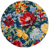 Safavieh Easy Care 6'-0" x 6'-0" Rug in Navy / Red