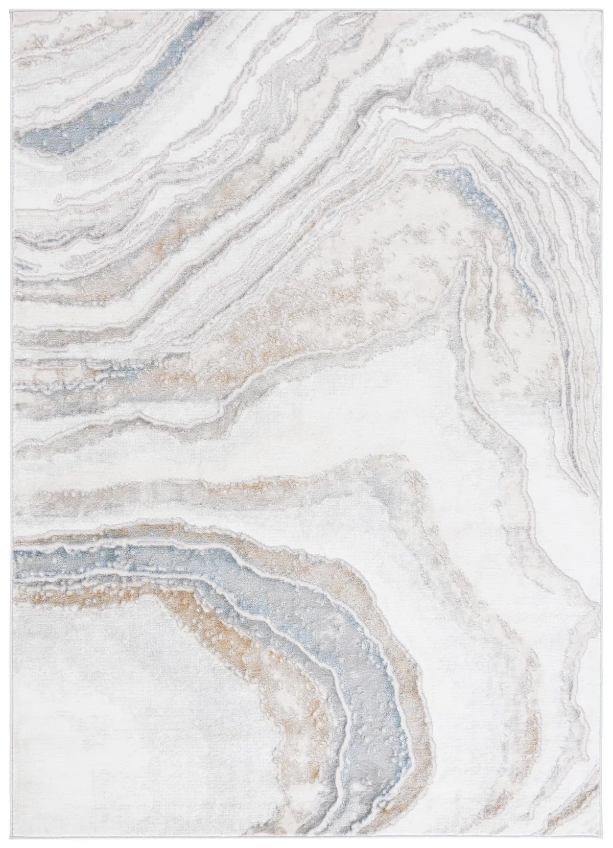 Safavieh Easton 4'-0" x 6'-0" Rug in Ivory / Beige Blue