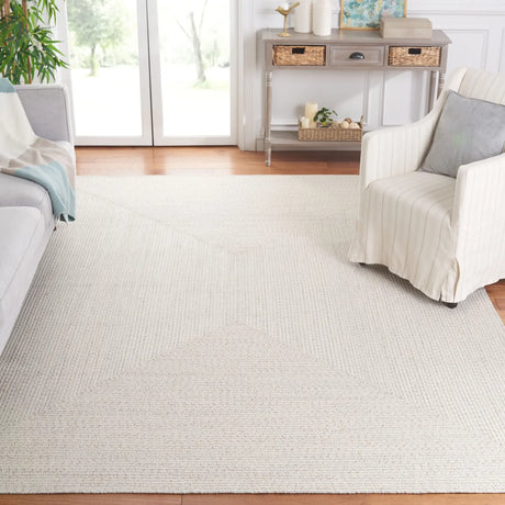 Safavieh Braided 10'-0" x 14'-0" Rug in Ivory / Light Grey