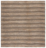 Safavieh Natural Fiber 6'-6" x 6'-6" Rug in Black / Natural