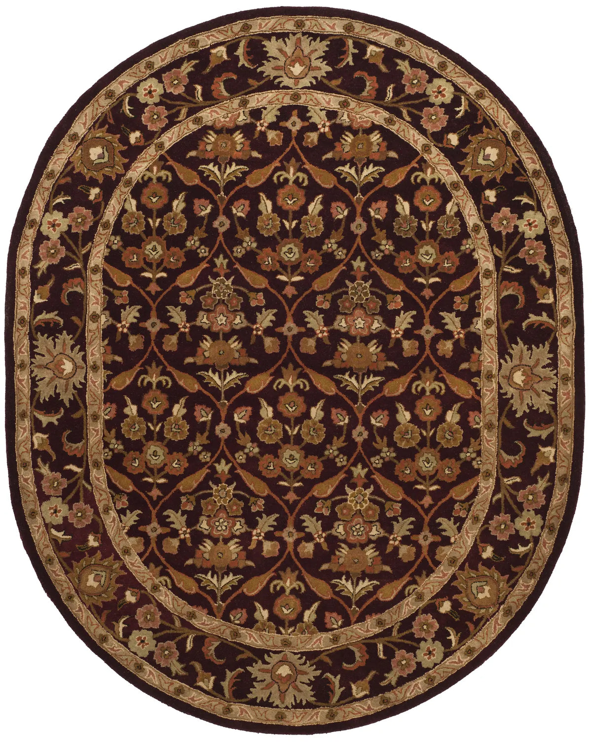 Safavieh Antiquity 7'-6" x 9'-6" Rug in Wine / Gold