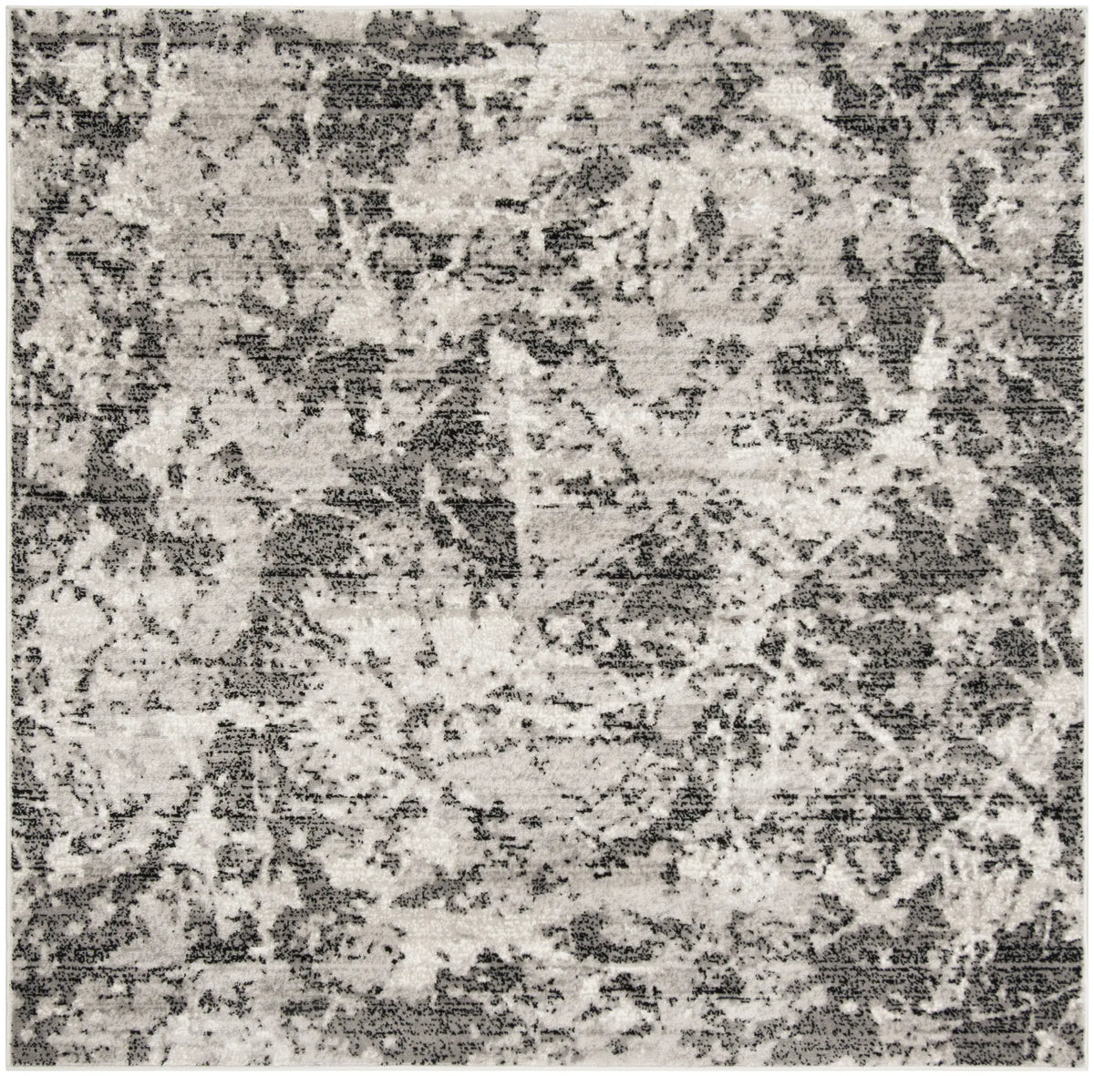 Safavieh Skyler 6'-7" x 6'-7" Rug in Charcoal / Ivory