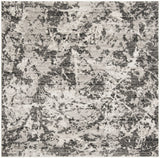 Safavieh Skyler 6'-7" x 6'-7" Rug in Charcoal / Ivory
