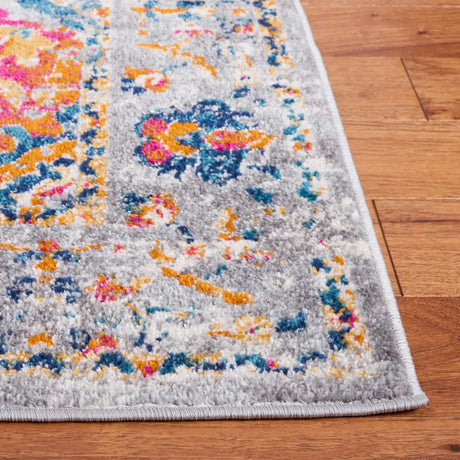 Safavieh Madison 4'-0" x 6'-0" Rug in Grey / Fuchsia