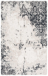 Safavieh Ebony 4'-0" x 6'-0" Rug in Black / Ivory