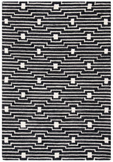 Safavieh Micro-Loop 4'-0" x 6'-0" Rug in Charcoal / Ivory