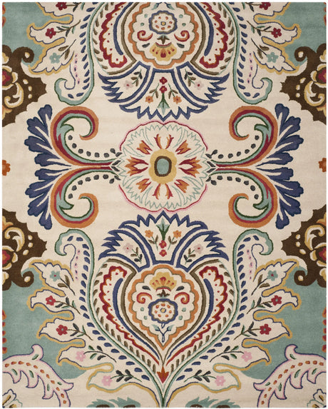 Safavieh Bella 10'-0" x 14'-0" Rug in Ivory / Teal