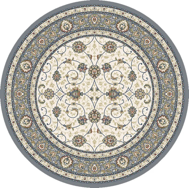Dynamic Rugs Ancient Garden 57120 Beige/Light Blue Rugs - Round