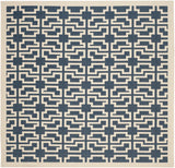 Safavieh Courtyard 7'-10" x 7'-10" Rug in Navy / Beige
