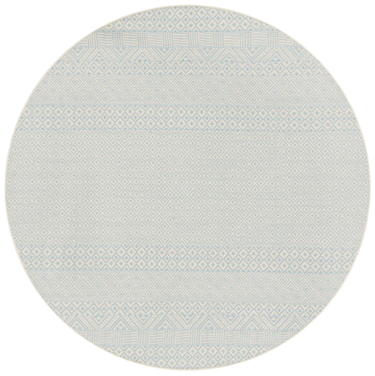 Safavieh Courtyard 5'-3" x 5'-3" Rug in Beige / Aqua