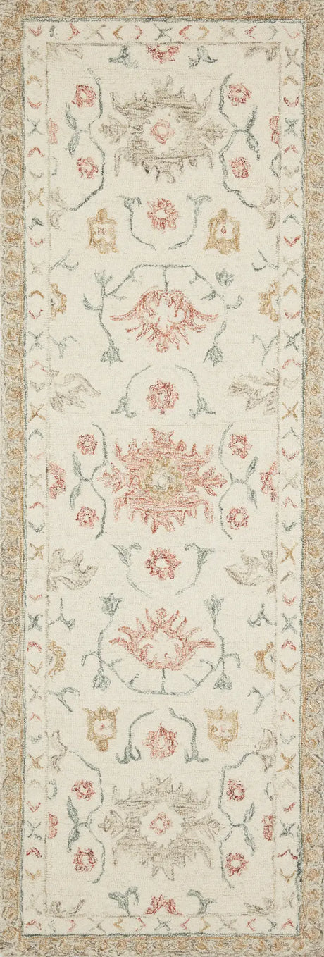 Loloi Norabel Nor-03 Ivory/Rust Rugs - runner flat