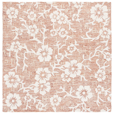 Safavieh Glamour 6'-0" x 6'-0" Rug in Rust / Ivory