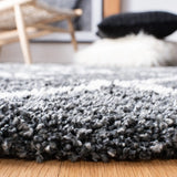 Safavieh Hudson Shag 4'-0" x 6'-0" Rug in Dark Grey / Ivory