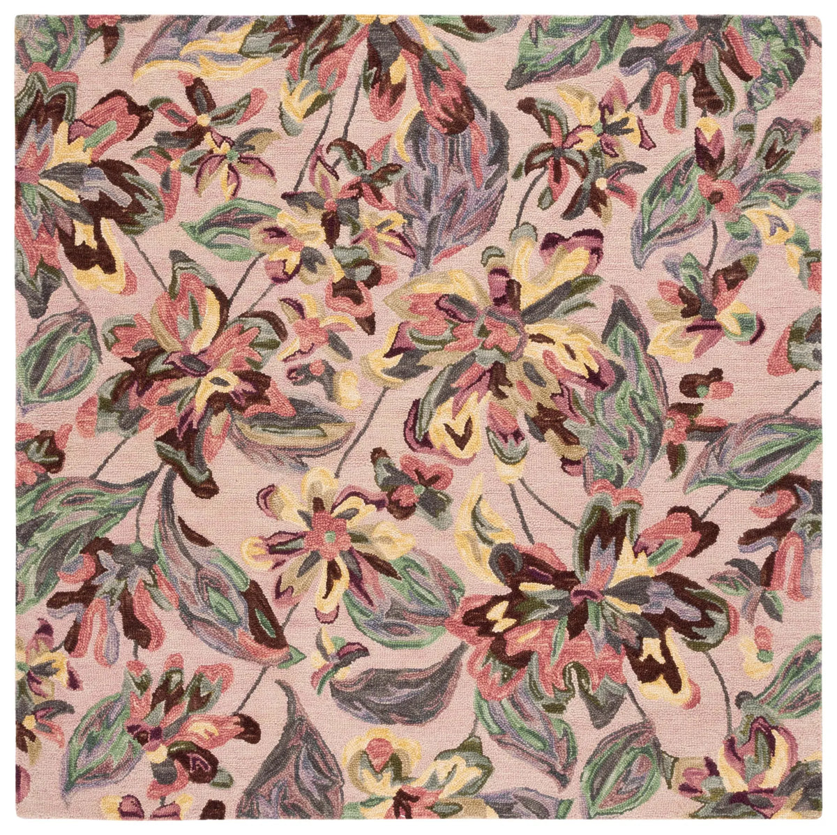 Safavieh Blossom 6'-0" x 6'-0" Rug in Pink / Gold
