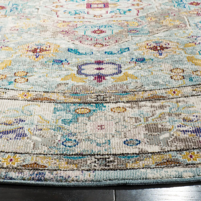 Safavieh Aria 6'-5" x 6'-5" Rug in Beige / Blue