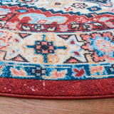 Safavieh Riviera 6'-7" x 6'-7" Rug in Red / Blue