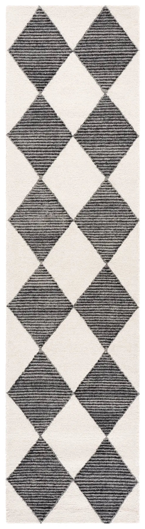 Safavieh Ebony 2'-3" x 9'-0" Rug in Ivory / Black