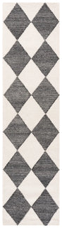 Safavieh Ebony 2'-3" x 9'-0" Rug in Ivory / Black
