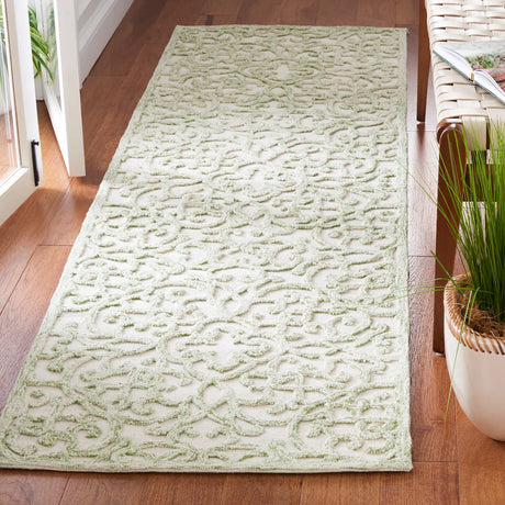 Safavieh Trace 2'-3" x 8'-0" Rug in Ivory / Green