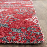 Safavieh Stone Wash 5'-0" x 8'-0" Rug in Red / Ivory